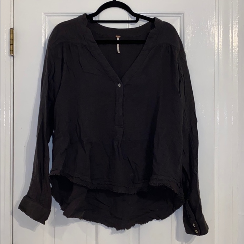 Free people gray long sleeve